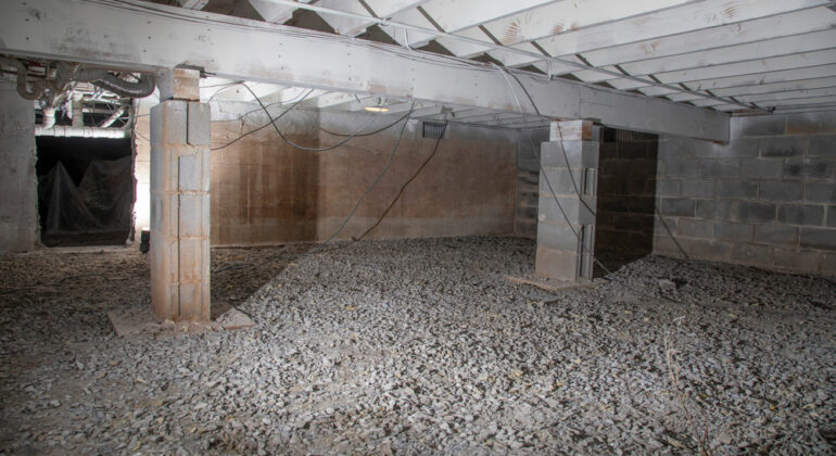 vochtige kruipruimte